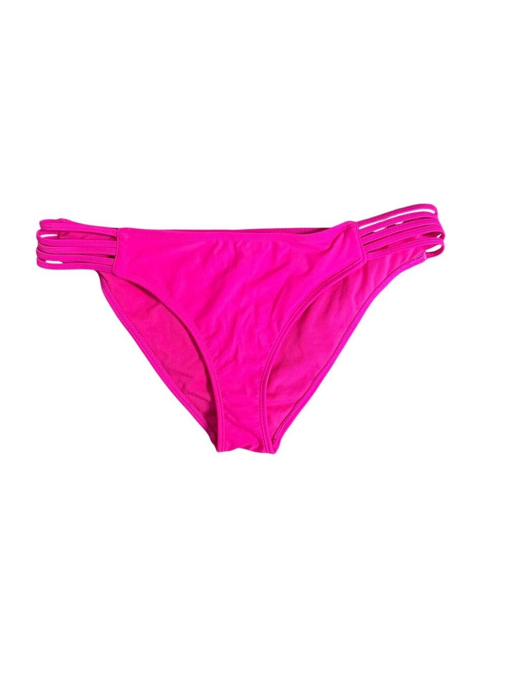 Bongo Hot Pink Strappy Hipster Bikini Bottoms L